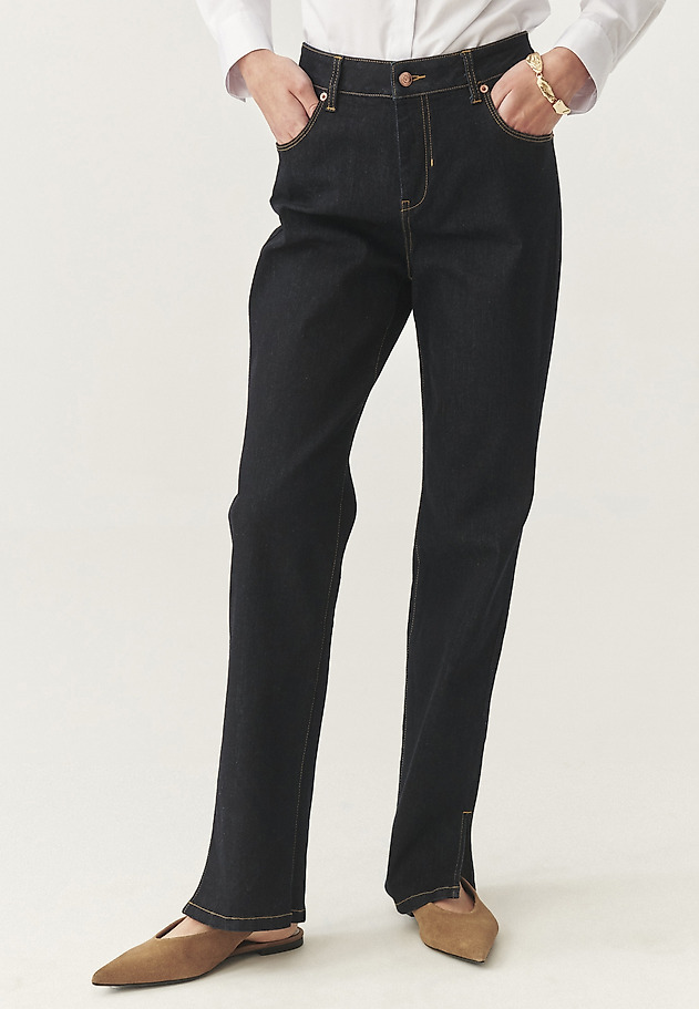 PANTALONI DIN DENIM CU PICIOR DREPT - LASSI 1 PANTALONI DIN DENIM CU PICIOR DREPT - LASSI 1 ALBASTRU 2