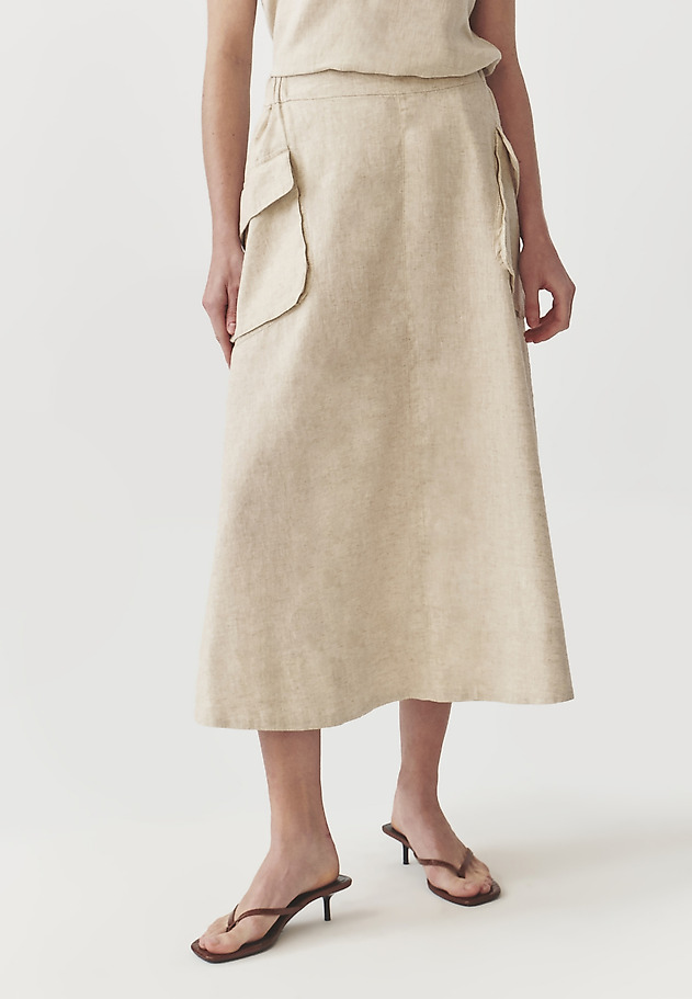 LADIES’ BREATHABLE SKIRT WITH SEWN-IN POCKETS - KONI 2 LADIES’ BREATHABLE SKIRT WITH SEWN-IN POCKETS - KONI 2 BEIGE 2