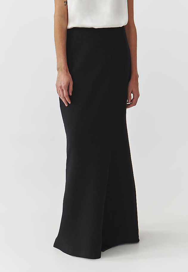 ELEGANCKA TKANINOWA SPÓDNICA MAXI — PALOMA 3 ELEGANCKA TKANINOWA SPÓDNICA MAXI — PALOMA 3 CZARNY 2