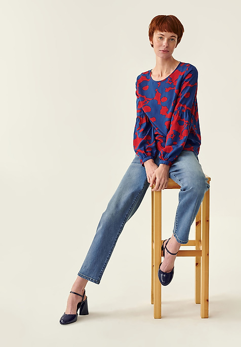 PANTALONI DE DAMĂ DIN DENIM BEZO ALBASTRU 2