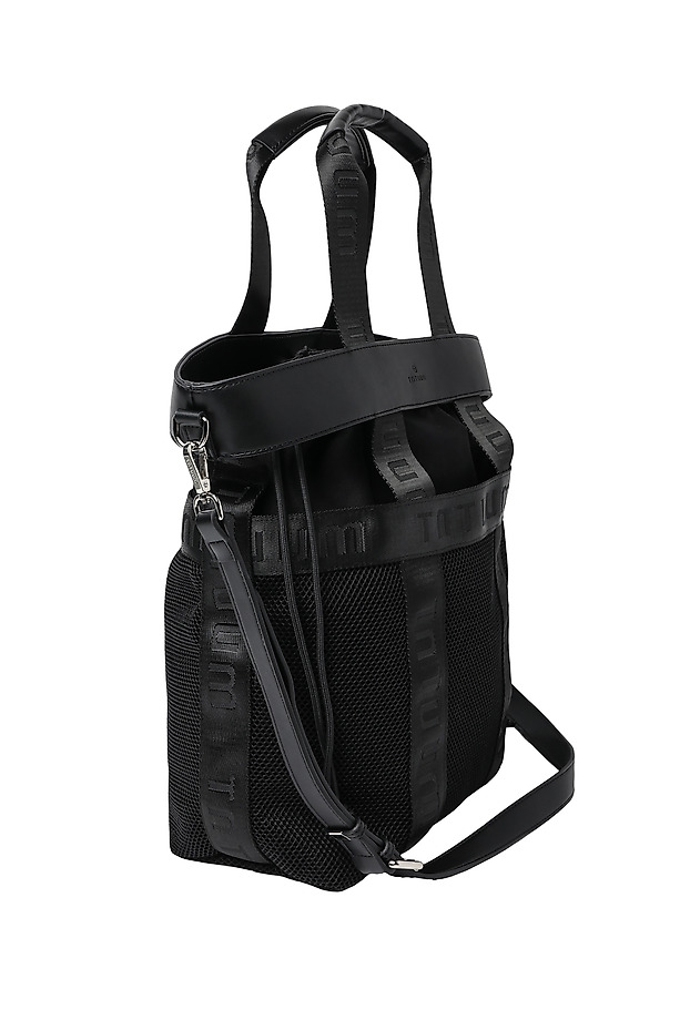 LADIES' BAG WITH MESH POCKETS— LEKSIKA LADIES' BAG WITH MESH POCKETS— LEKSIKA CZARNY 2