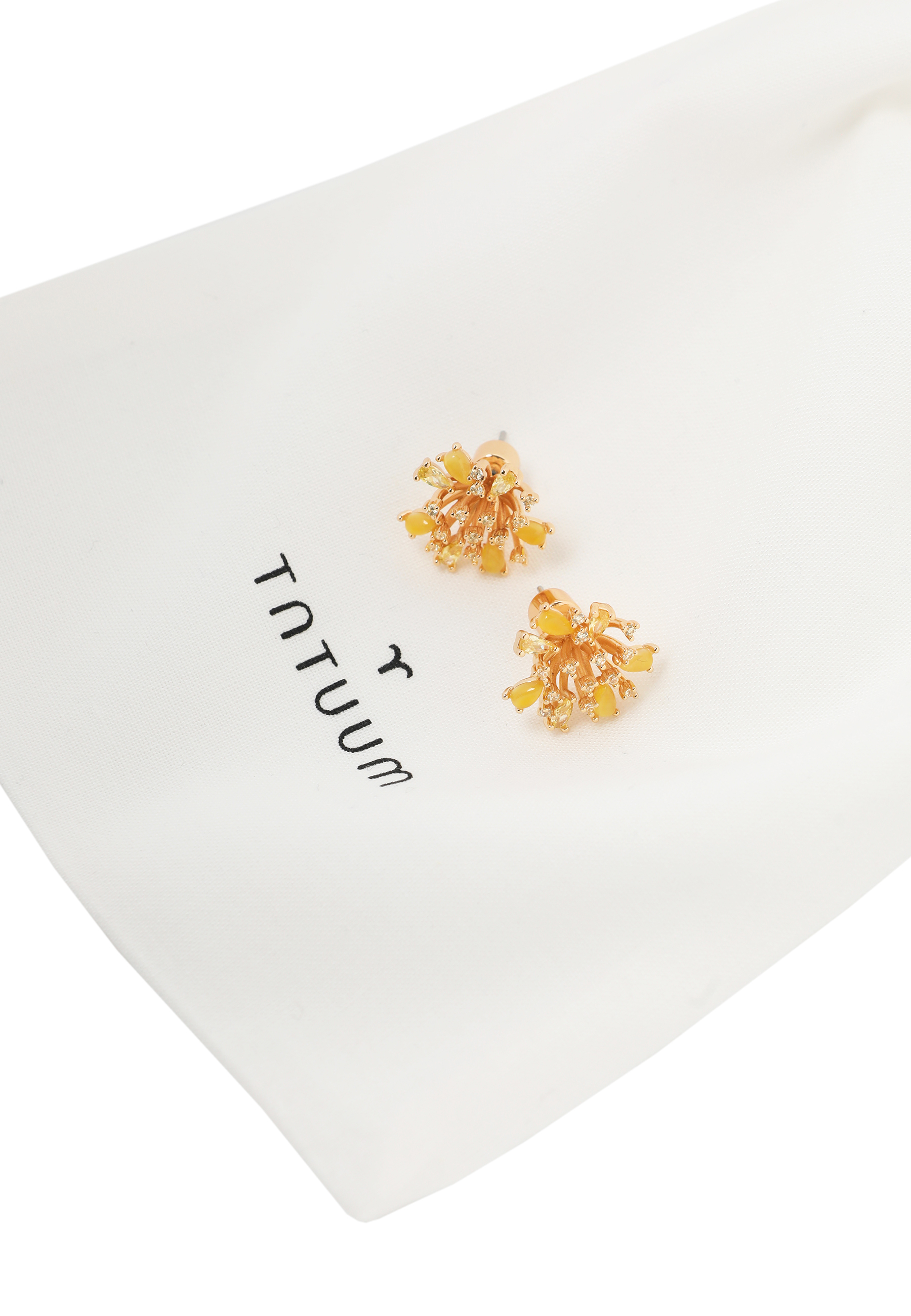 KOLCZYKI Z KWIATOWYM MOTYWEM - KIWALI ŻÓŁTY 2