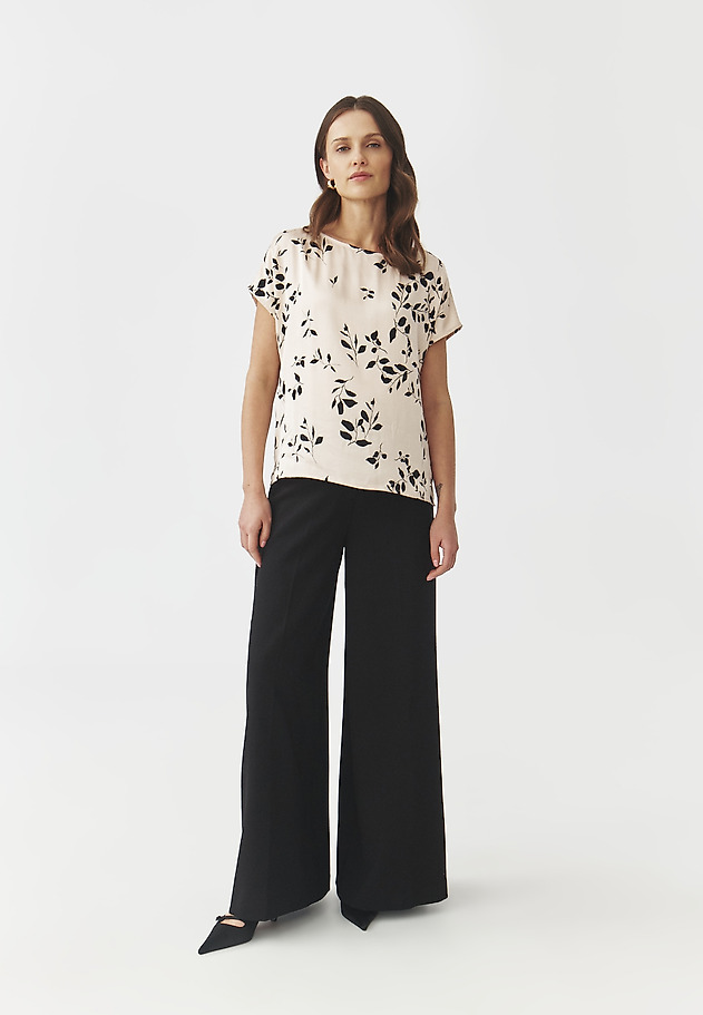 ELEGANT TROUSERS WITH A WIDE LEG — MANIKIMIA 1 ELEGANT TROUSERS WITH A WIDE LEG — MANIKIMIA 1 CZARNY 1