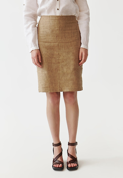 BREATHABLE LADIES’ PENCIL SKIRT - MONOLI BEIGE 2