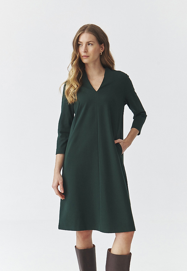 ELEGANTNA PLETENA OBLEKA - KOKILIA ELEGANTNA PLETENA OBLEKA - KOKILIA ZELENA 8
