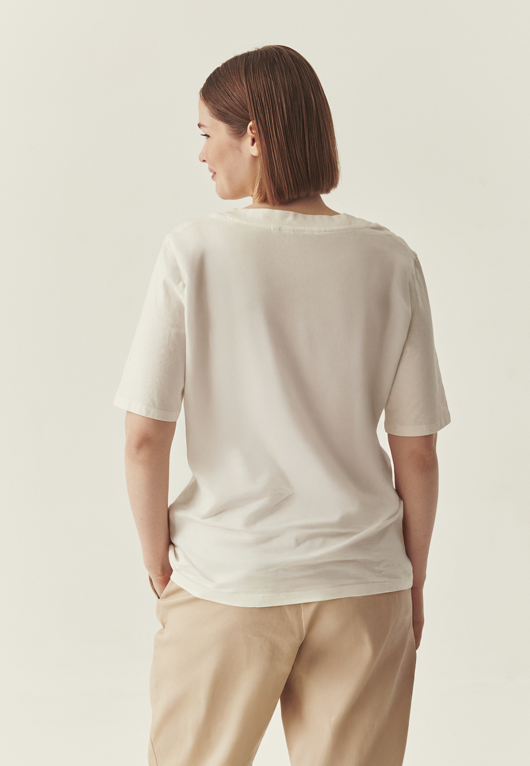 SWOBODNA BLUZKA Z BAWEŁNY - RABA BIAŁY 2