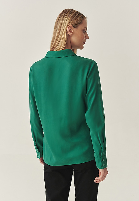 CLASSIC LYOCELL SHIRT - NIKALI GREEN 2