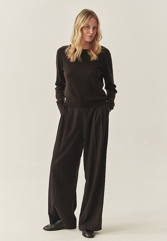 CASHMERE JUMPER - PRESLEY CASHMERE JUMPER - PRESLEY BROWN 3
