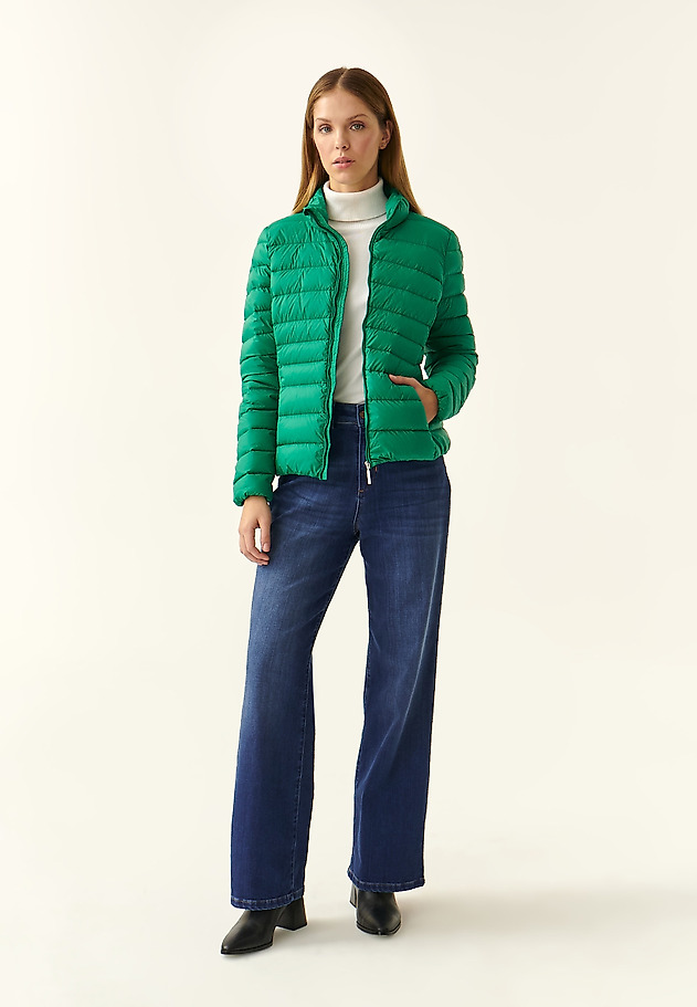 KRATKA PUFFER JAKNA MARIKA KRATKA PUFFER JAKNA MARIKA ZELENA 2