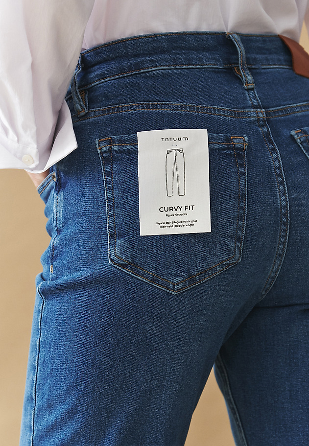DENIM STRAIGHT LEG TROUSERS — TILLY DENIM STRAIGHT LEG TROUSERS — TILLY NIEBIESKI 5