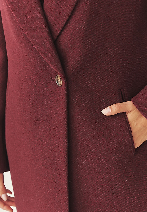 ELEGANT WOOL COAT - SONIA RED 2