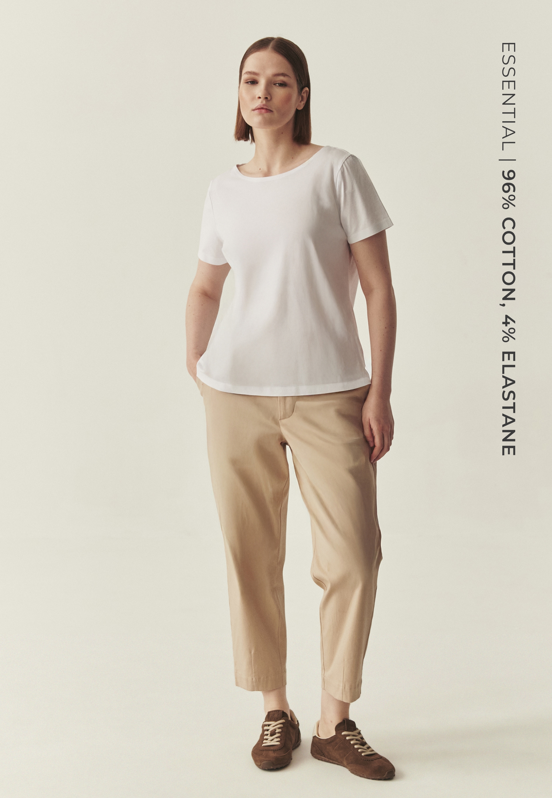 DOPASOWANA BLUZKA Z BAWEŁNĄ - MIKAJA