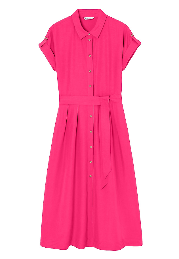 LYOCELL SHIRT DRESS - NICOLETTA LYOCELL SHIRT DRESS - NICOLETTA RÓŻOWY 8