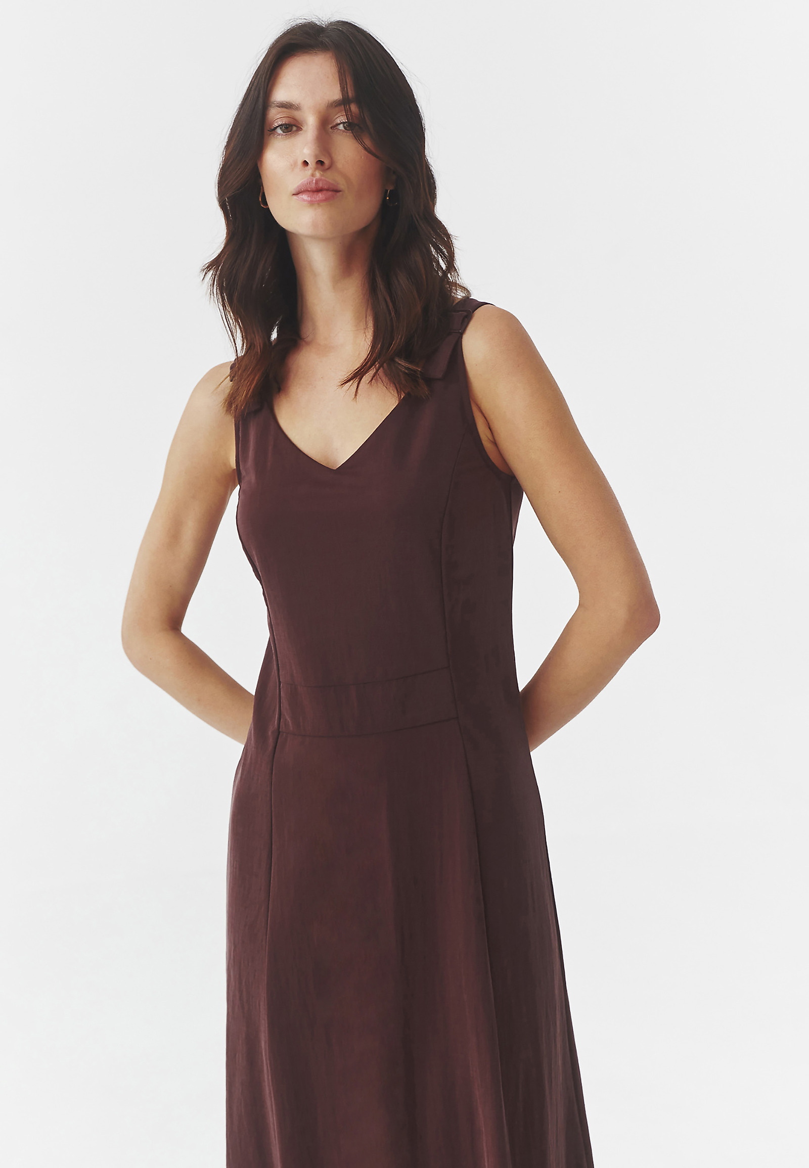 LADIES’ LONG STRAPLESS DRESS - OPRAH LADIES’ LONG STRAPLESS DRESS - OPRAH PURPLE 97361