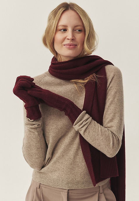 RĘKAWICZKI Z WEŁNY I KASZMIRU - VELAR RĘKAWICZKI Z WEŁNY I KASZMIRU - VELAR