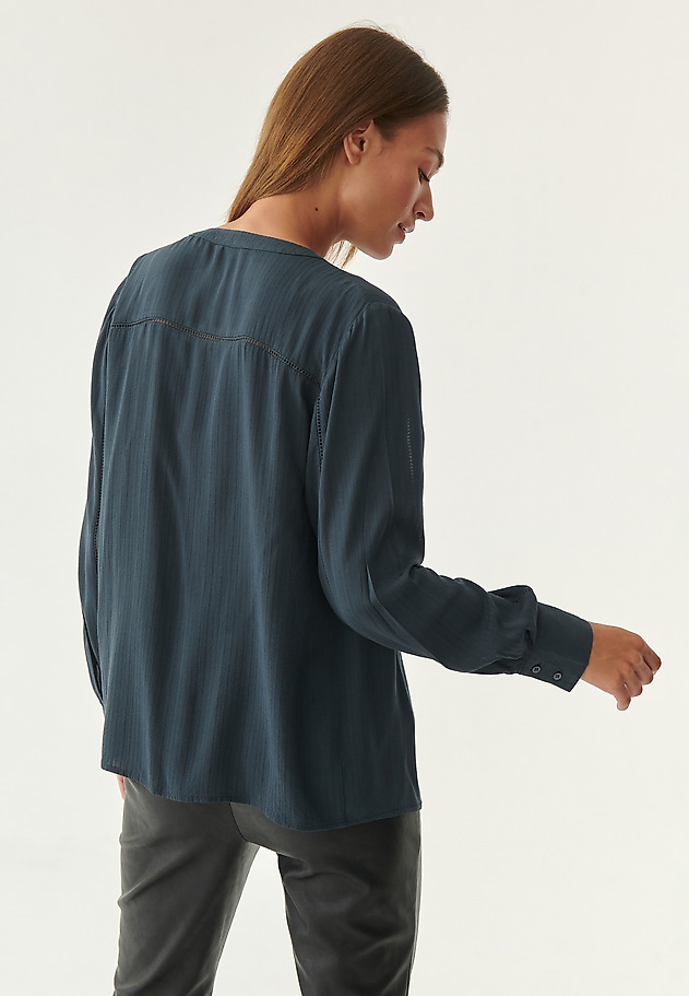 LADIES' JACQUARD BLOUSE AVAN LADIES' JACQUARD BLOUSE AVAN BLUE 2