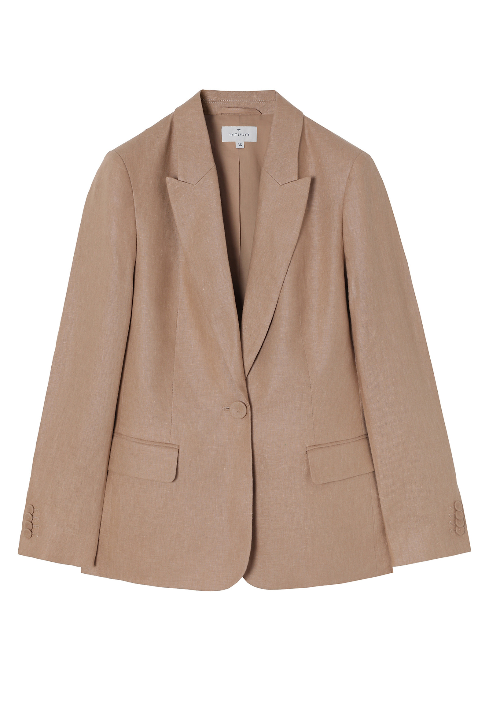 BLUZA IZ LANENINE KAMEL BARVE - LAMIA 3 BLUZA IZ LANENINE KAMEL BARVE - LAMIA 3 BEŽ 109825