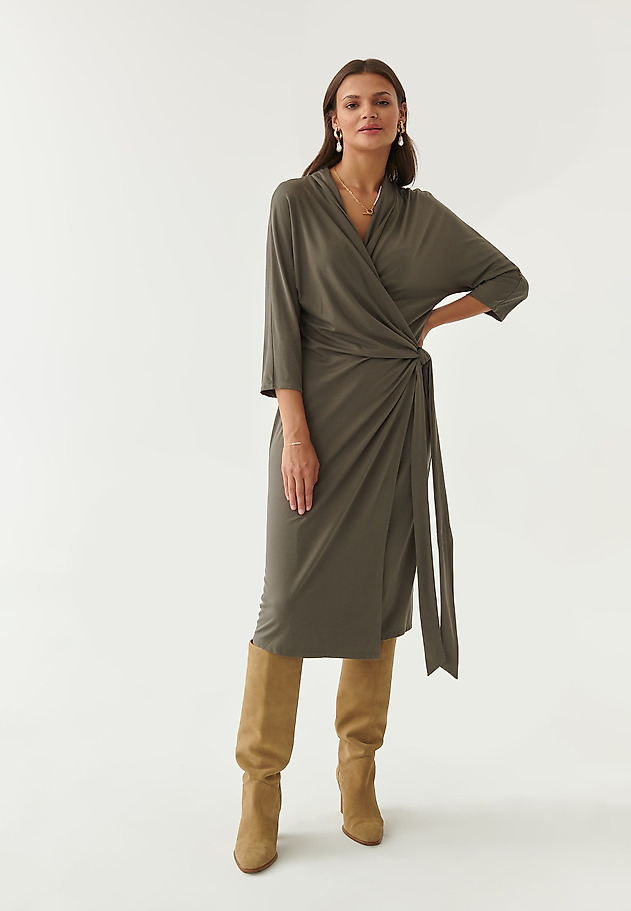 LADIES' WRAP DRESS MIROKO LADIES' WRAP DRESS MIROKO KHAKI 5