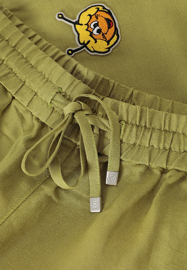 PANTALONI DIN IN VISCOSĂ - PULIONA PANTALONI DIN IN VISCOSĂ - PULIONA VERDE 9