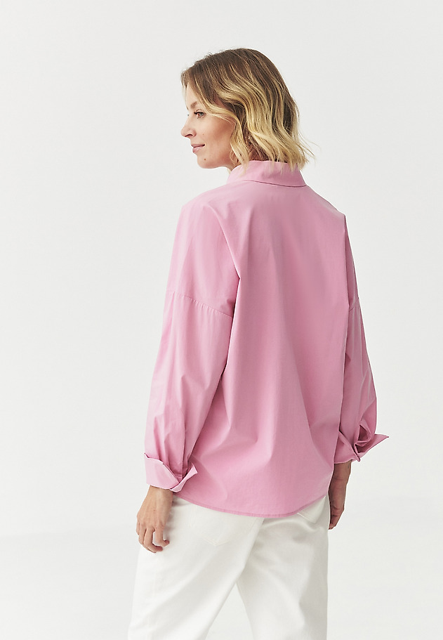 PASTELNA BLUZA Z OVRATNIKOM - LOTARI PASTELNA BLUZA Z OVRATNIKOM - LOTARI ROŽNATA 4