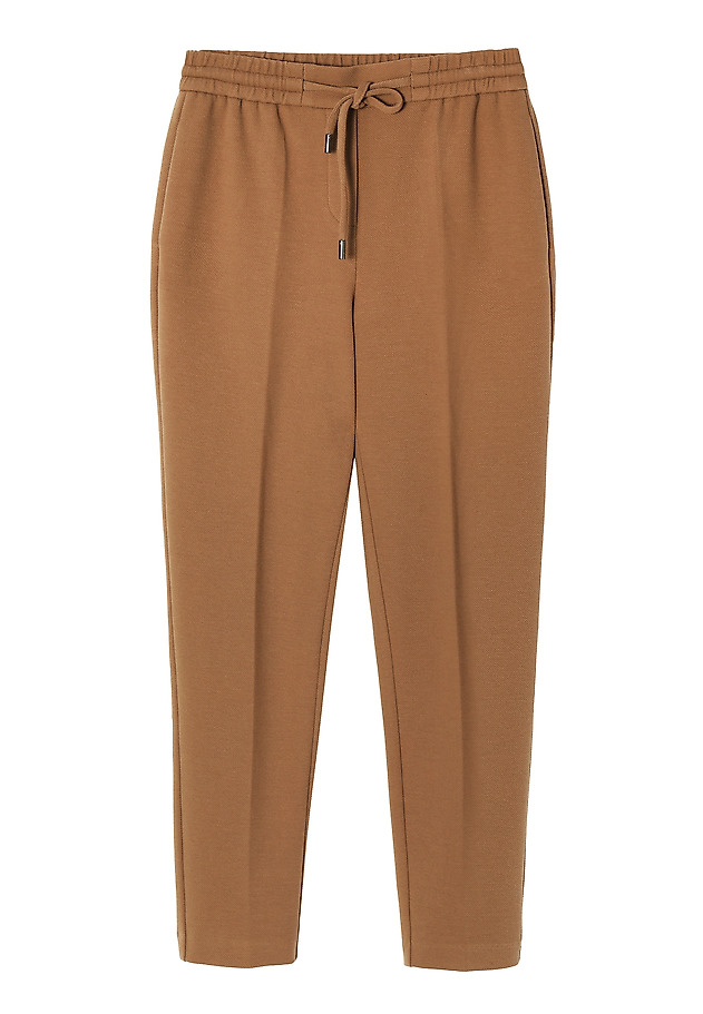 LADIES’ TROUSERS WITH RIBBING IWONE LADIES’ TROUSERS WITH RIBBING IWONE BEŻOWY 7