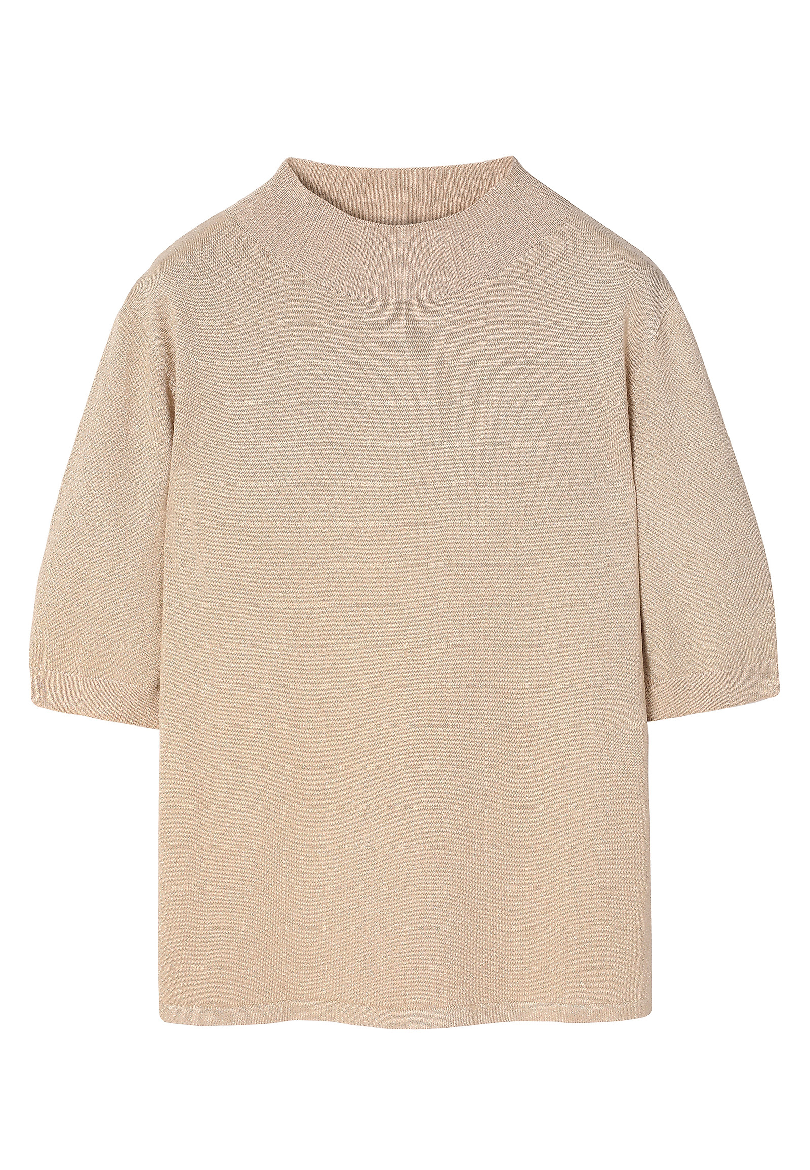 CLASSIC JUMPER WITH METALLIC FIBRE - LULU CLASSIC JUMPER WITH METALLIC FIBRE - LULU BEIGE 116702