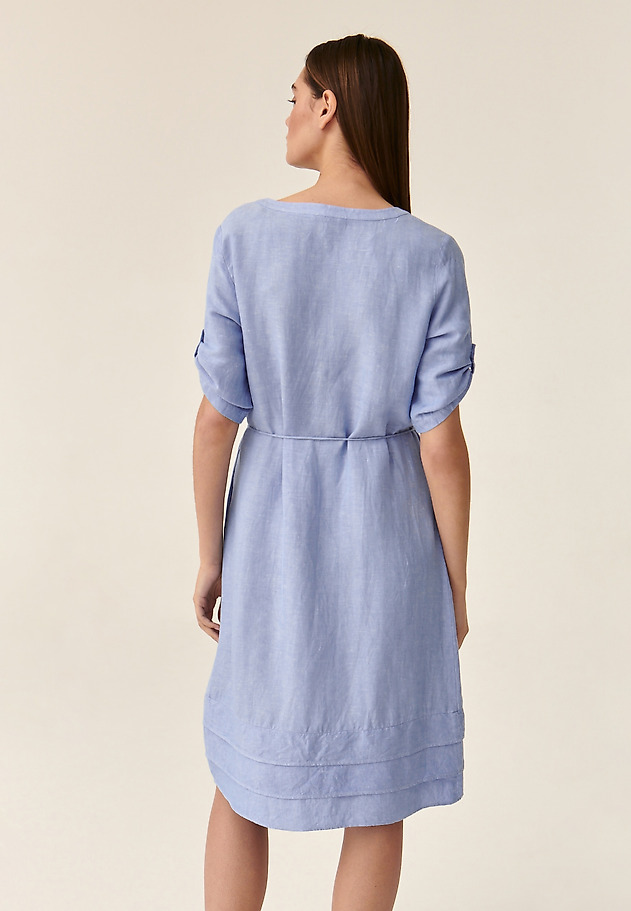 LADIES' DRESS WITH A BELT ANTRAKIA 1 LADIES' DRESS WITH A BELT ANTRAKIA 1 BLUE 4
