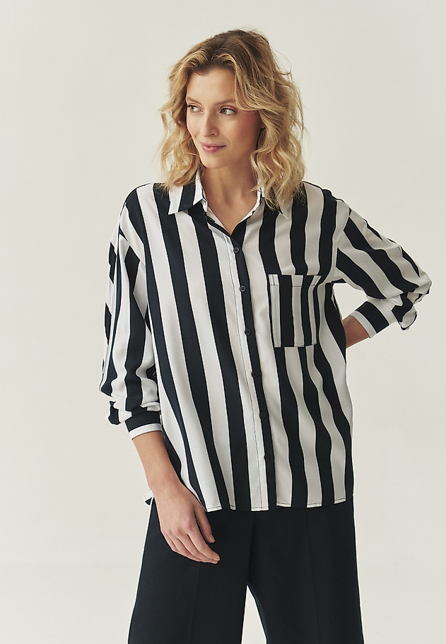 STRIPED VISCOSE SHIRT - HANAMI STRIPED VISCOSE SHIRT - HANAMI MULTIKOLOR 2