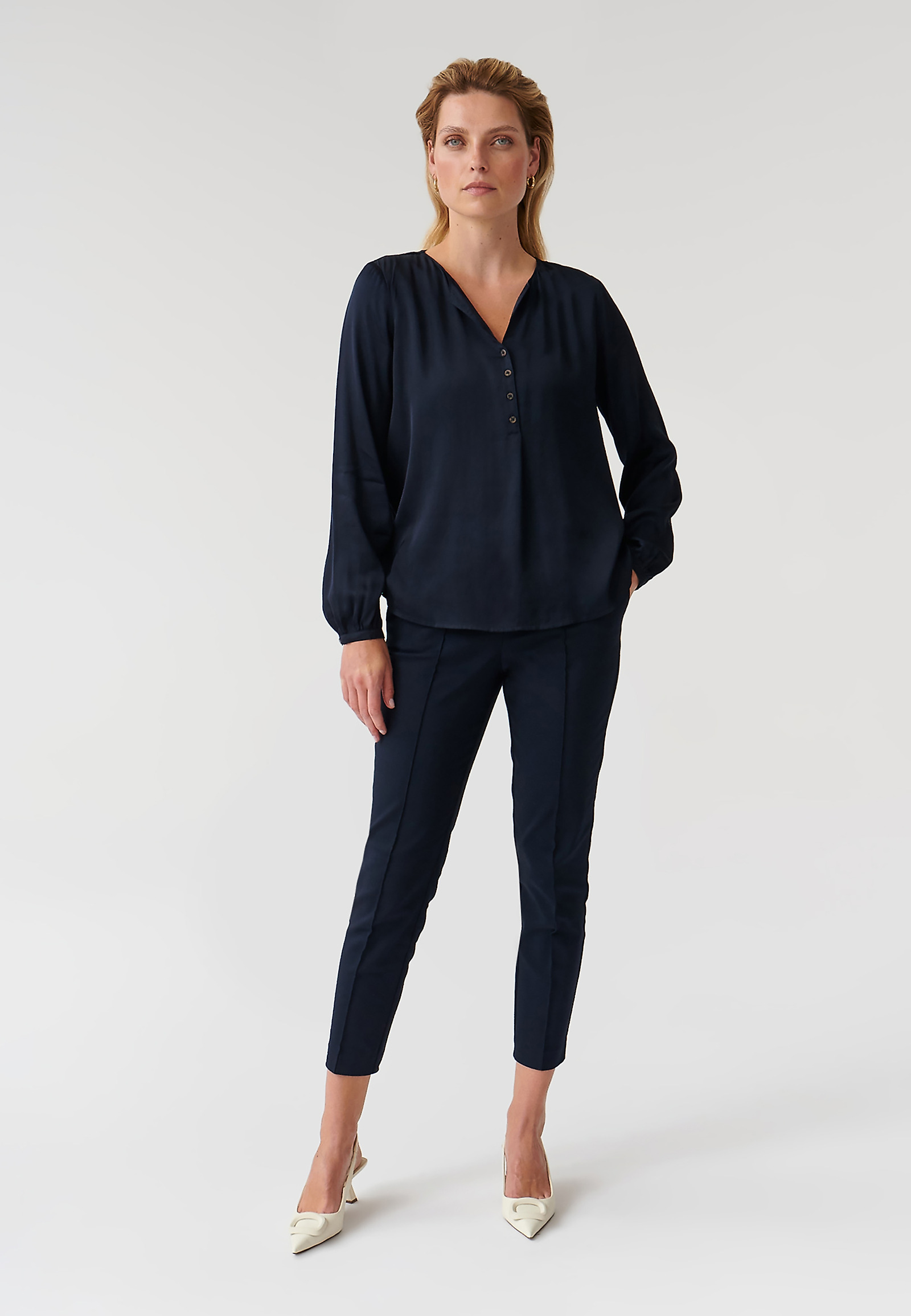 LADIES’ BLOUSE ISOLIKO LADIES’ BLOUSE ISOLIKO NAVY BLUE 90402