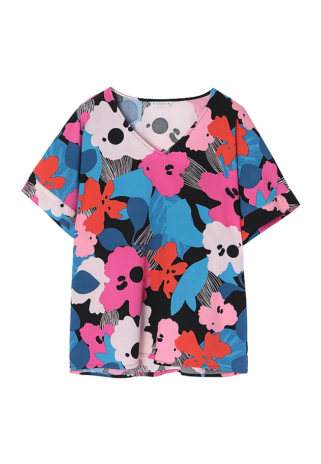 BLUZĂ DE DAMĂ DIN MATERIAL TEXTIL CU IMPRIMEU FLORAL LAMANKO BLUZĂ DE DAMĂ DIN MATERIAL TEXTIL CU IMPRIMEU FLORAL LAMANKO MULTICOLOR 5