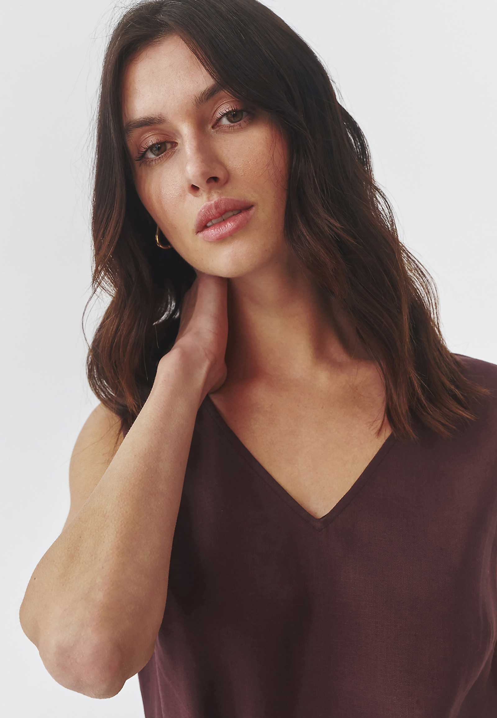 DÁMSKÁ LNĚNÁ HALENKA SE ZAVAZOVÁNÍM V PASE - FLAVIA DÁMSKÁ LNĚNÁ HALENKA SE ZAVAZOVÁNÍM V PASE - FLAVIA FIALOVÁ 97170