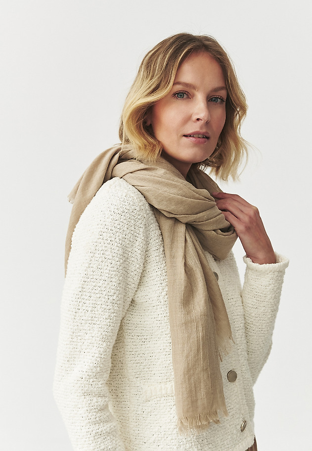 FABRIC SCARF — SOFTI FABRIC SCARF — SOFTI BEŻOWY 1