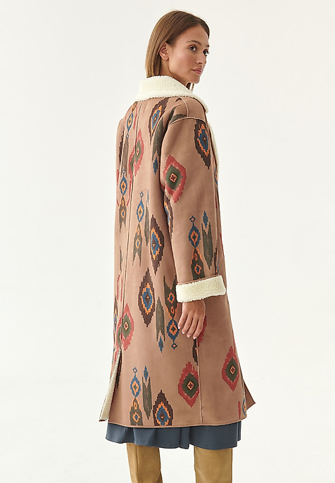 NŐI ETNIKAI STÍLUSÚ KABÁT - NERO TÖBBSZÍNŰ 2