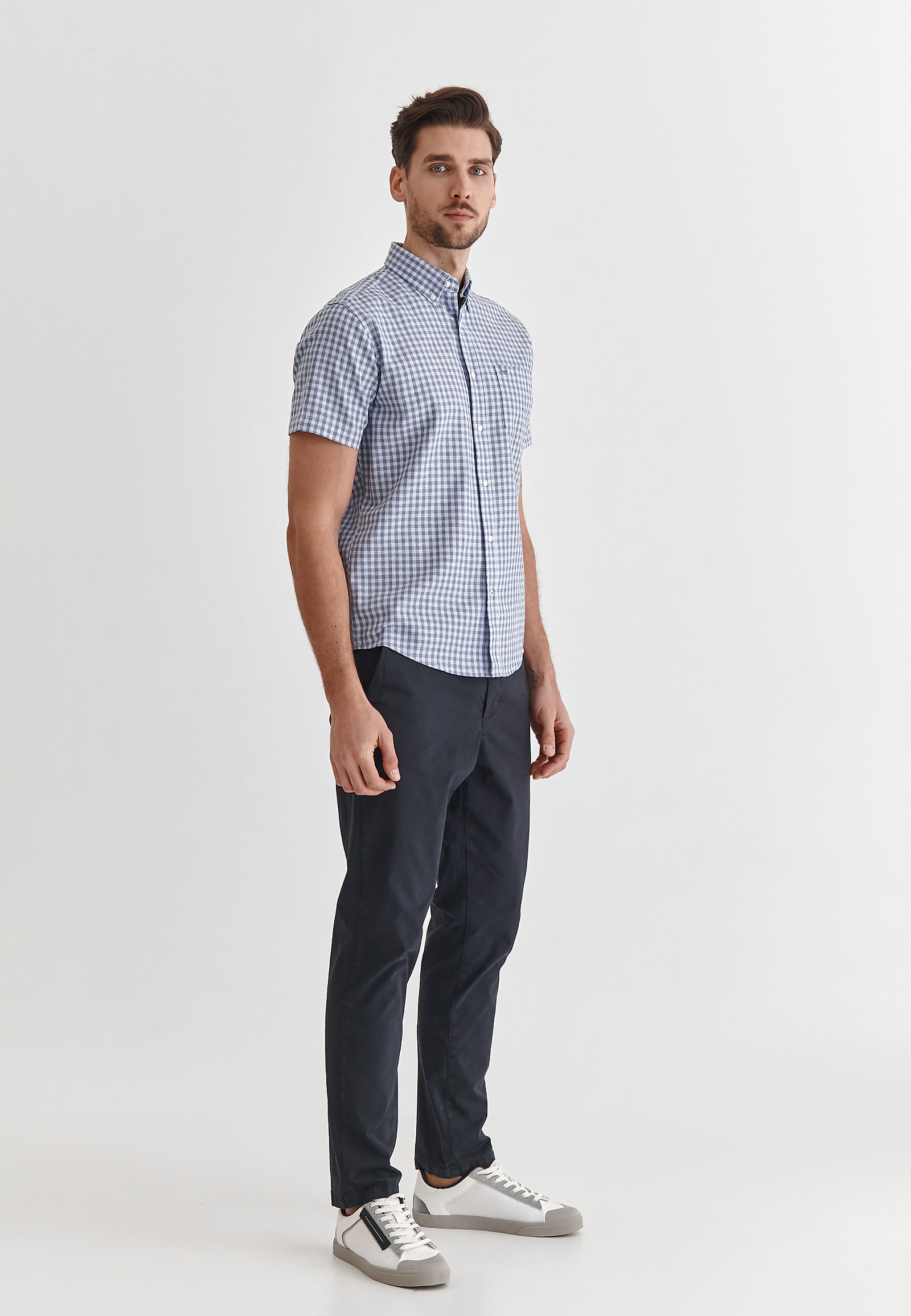 MEN'S SHORT SLEEVE SHIRT DORT 8 CLASSIC MEN'S SHORT SLEEVE SHIRT DORT 8 CLASSIC NAVY BLUE 78188