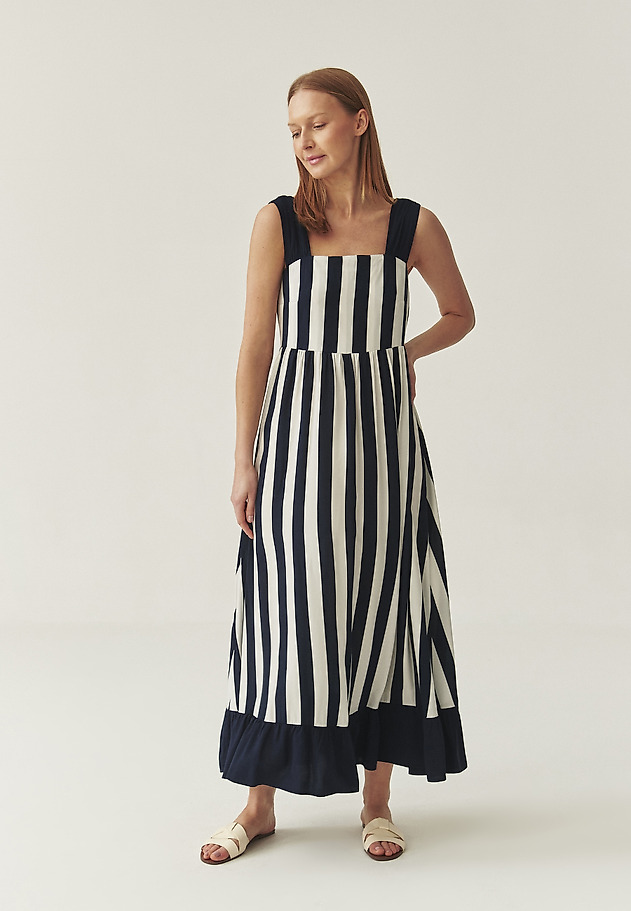 STRIPED VISCOSE MAXI DRESS - DALIANA 1 STRIPED VISCOSE MAXI DRESS - DALIANA 1 MULTIKOLOR 5