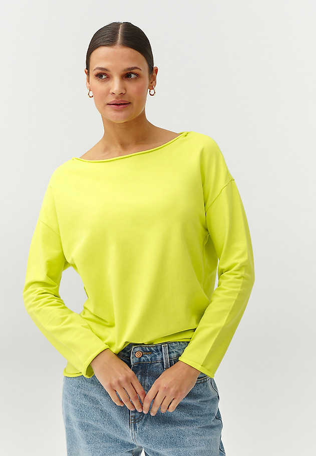 LADIES’ SWEATSHIRT WITH BOAT NECKLINE - MALI LADIES’ SWEATSHIRT WITH BOAT NECKLINE - MALI GREEN 5