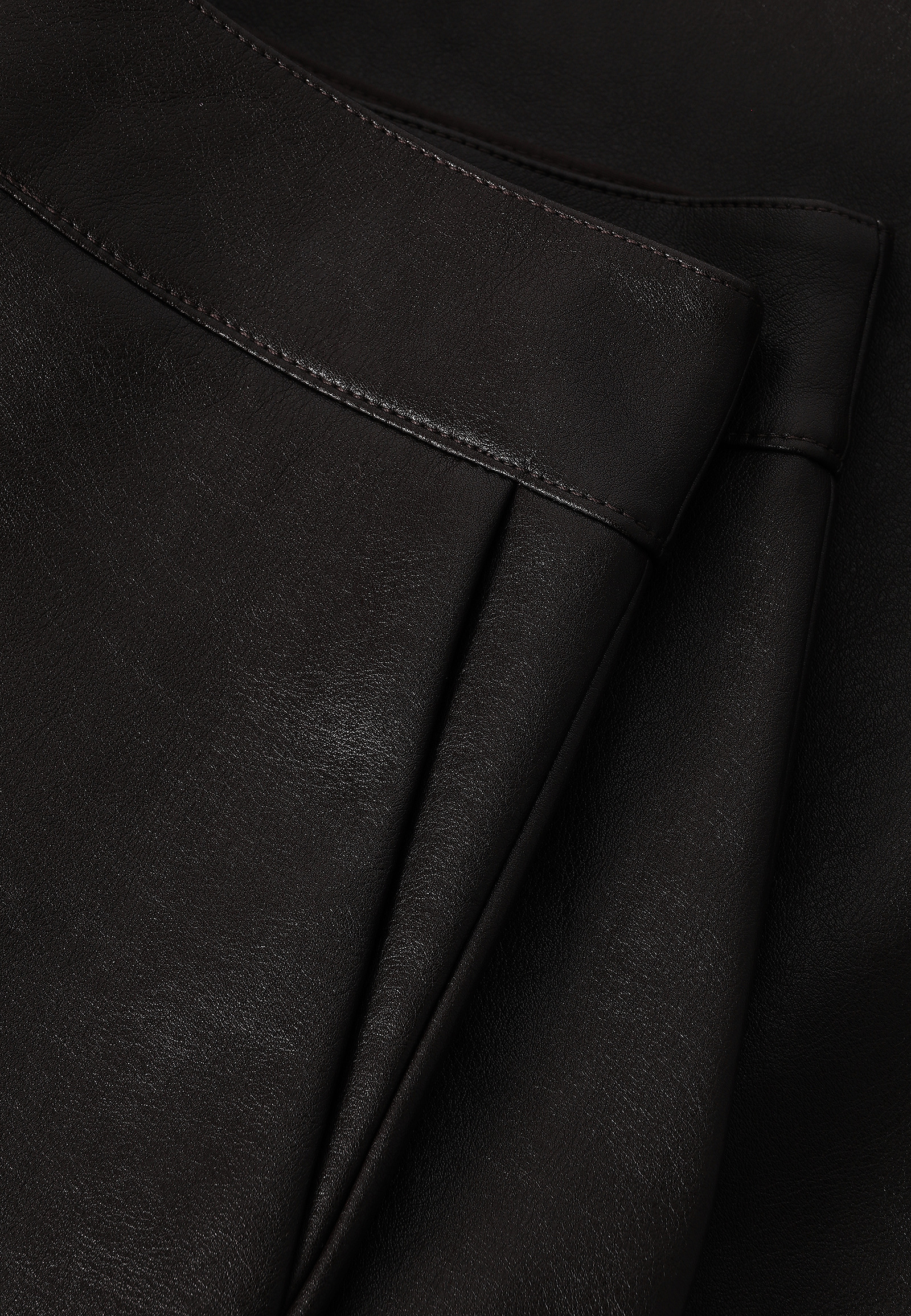 IMITATION LEATHER MIDI SKIRT - SANO IMITATION LEATHER MIDI SKIRT - SANO BROWN 115753