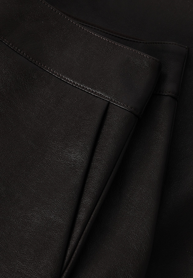 IMITATION LEATHER MIDI SKIRT - SANO IMITATION LEATHER MIDI SKIRT - SANO BROWN 8