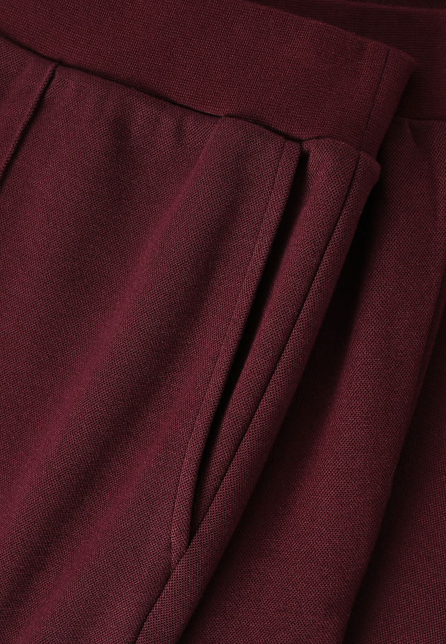 DZIANINOWE SPODNIE WIDE LEG Z BAWEŁNĄ - TERTI DZIANINOWE SPODNIE WIDE LEG Z BAWEŁNĄ - TERTI CZERWONY 6