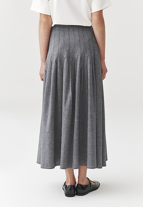 MIDI SKIRT - LEO GREY 2
