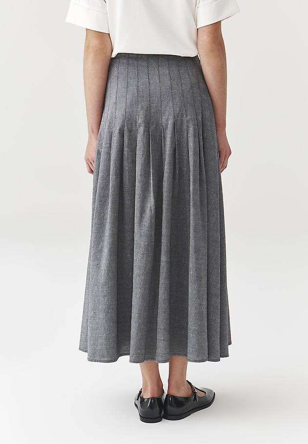 MIDI SKIRT - LEO MIDI SKIRT - LEO SZARY 4
