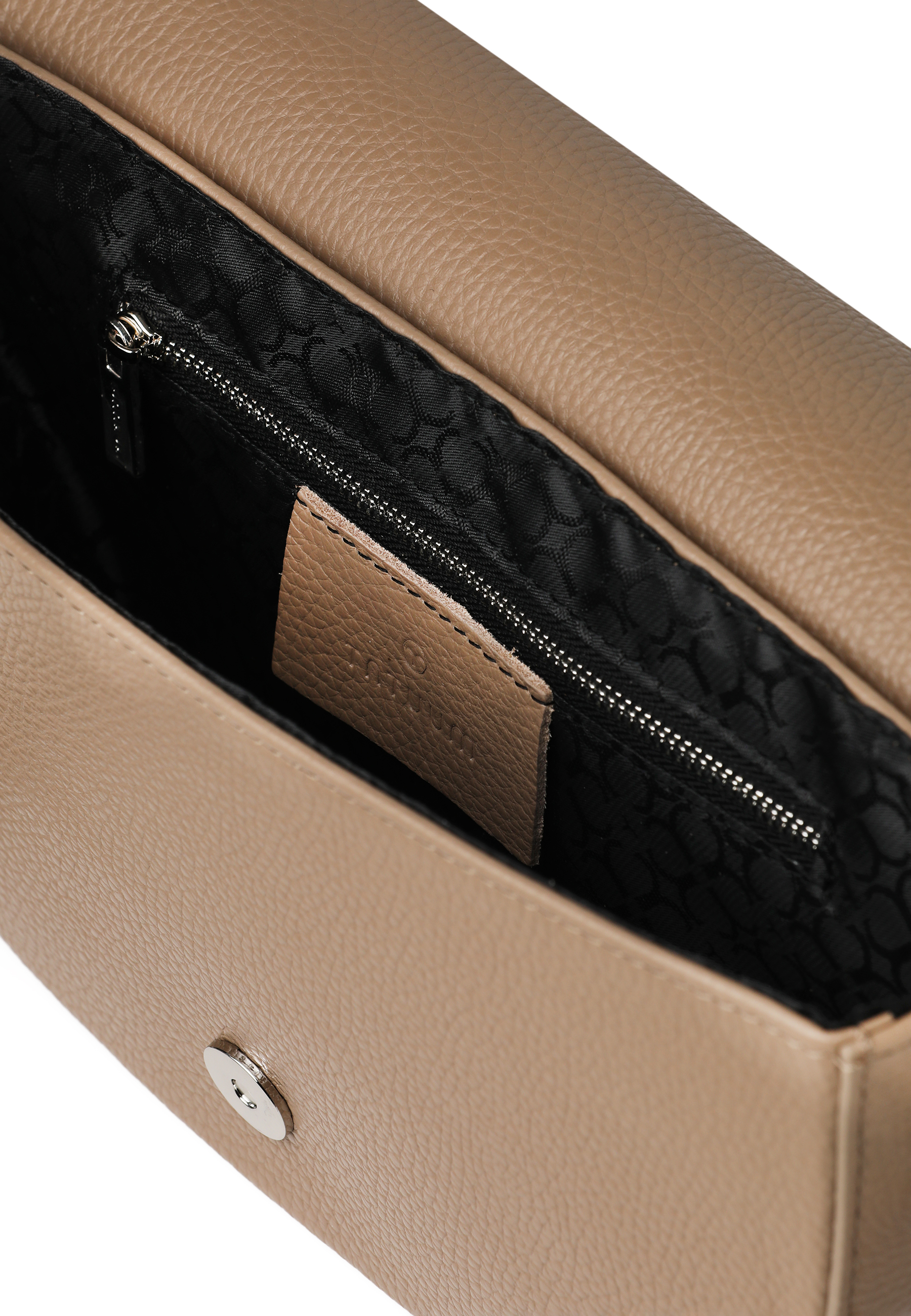 KOŽENÁ TAŠKA SO SEMIŠOVOU CHLOPŇOU - VESI BÉŽOVÁ 2