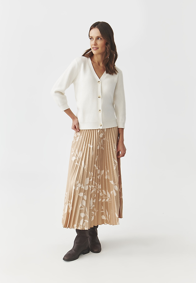 CARDIGAN TRICOTAT RIPSAT — LUMI CARDIGAN TRICOTAT RIPSAT — LUMI ECRU 2
