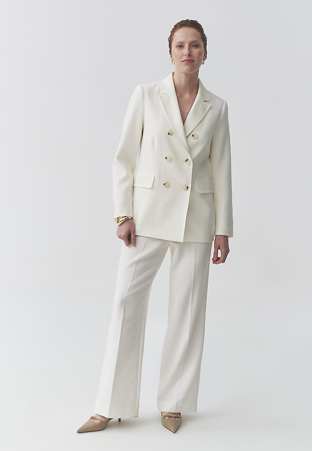 DOUBLE-BREASTED BLAZER - ANKINA DOUBLE-BREASTED BLAZER - ANKINA ECRU 9