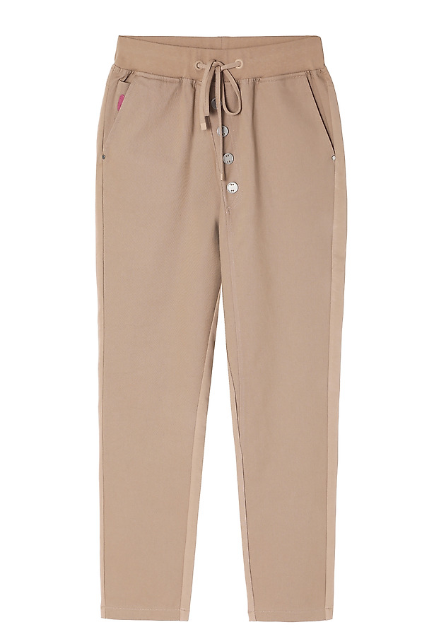 LADIES’ PANTS WITH HEART EMBROIDERY - NAZIRI LADIES’ PANTS WITH HEART EMBROIDERY - NAZIRI BEIGE 5