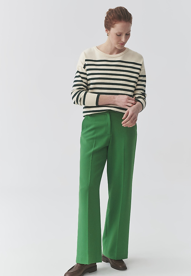 WIDE-LEG SUIT TROUSERS - ZARIANA 1 WIDE-LEG SUIT TROUSERS - ZARIANA 1 ZIELONY 1