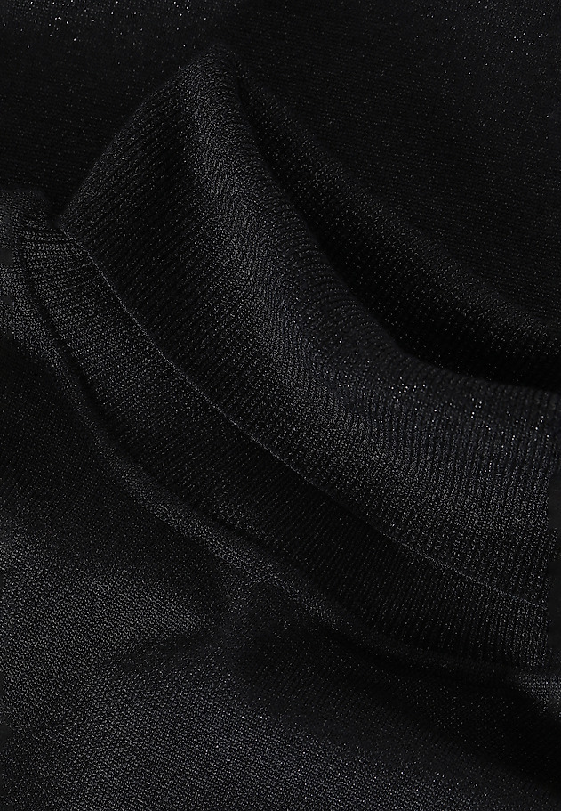 METALIZUJĄCY SWETER DAMSKI Z GOLFEM LU METALIZUJĄCY SWETER DAMSKI Z GOLFEM LU CZARNY 8