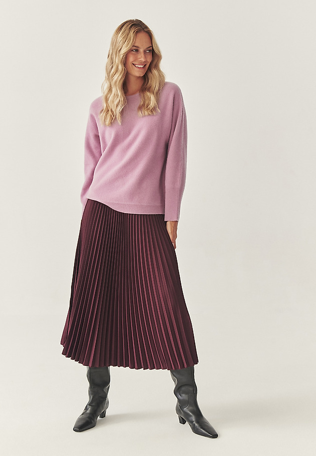 STRUKTURALNY SWETER Z GRUBEJ PRZĘDZY - EVERELY STRUKTURALNY SWETER Z GRUBEJ PRZĘDZY - EVERELY FIOLETOWY 4