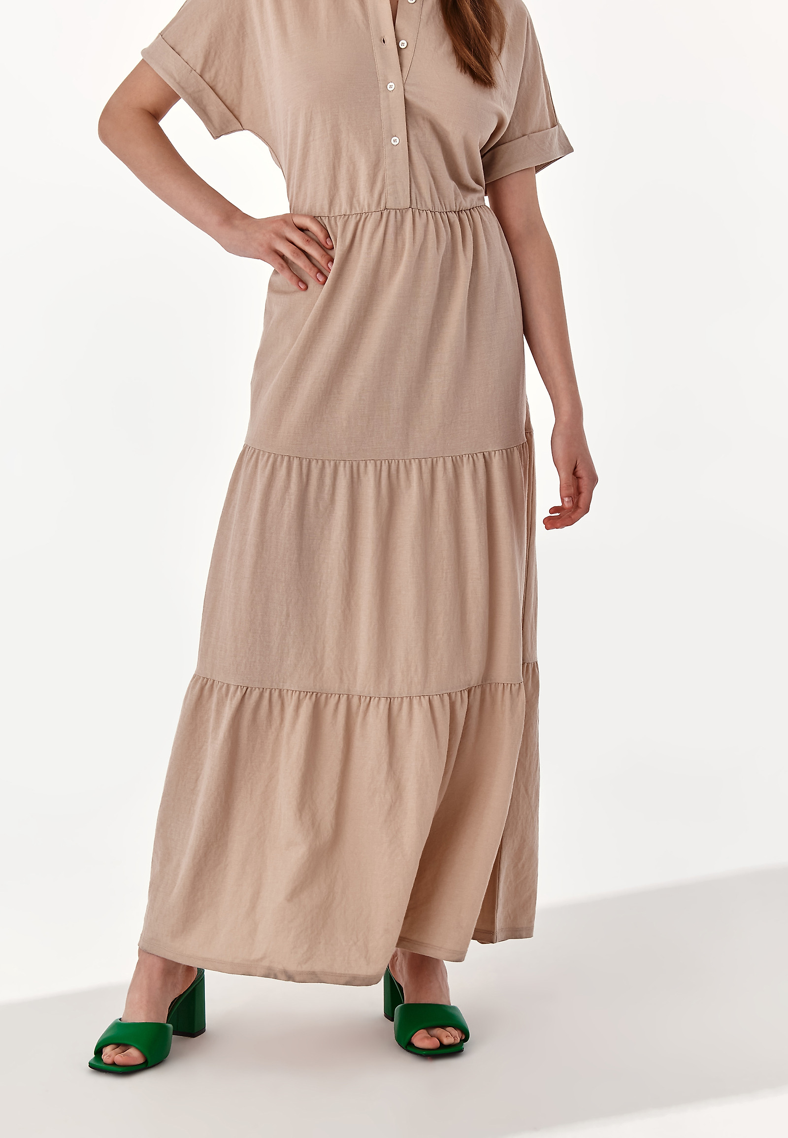 SUKIENKA MAXI KOLAMBO SUKIENKA MAXI KOLAMBO BEŻOWY 78540