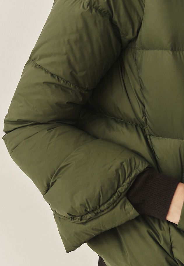 DOWN JACKET WITH STAND-UP COLLAR - BUBO DOWN JACKET WITH STAND-UP COLLAR - BUBO GREEN 6